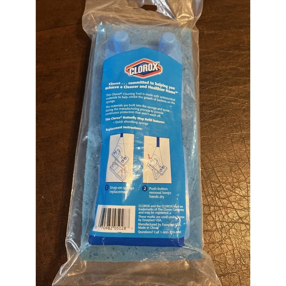 Clorox Butterfly Mop Refill Easy Push Button Replacement DISCONTINUED NOS
